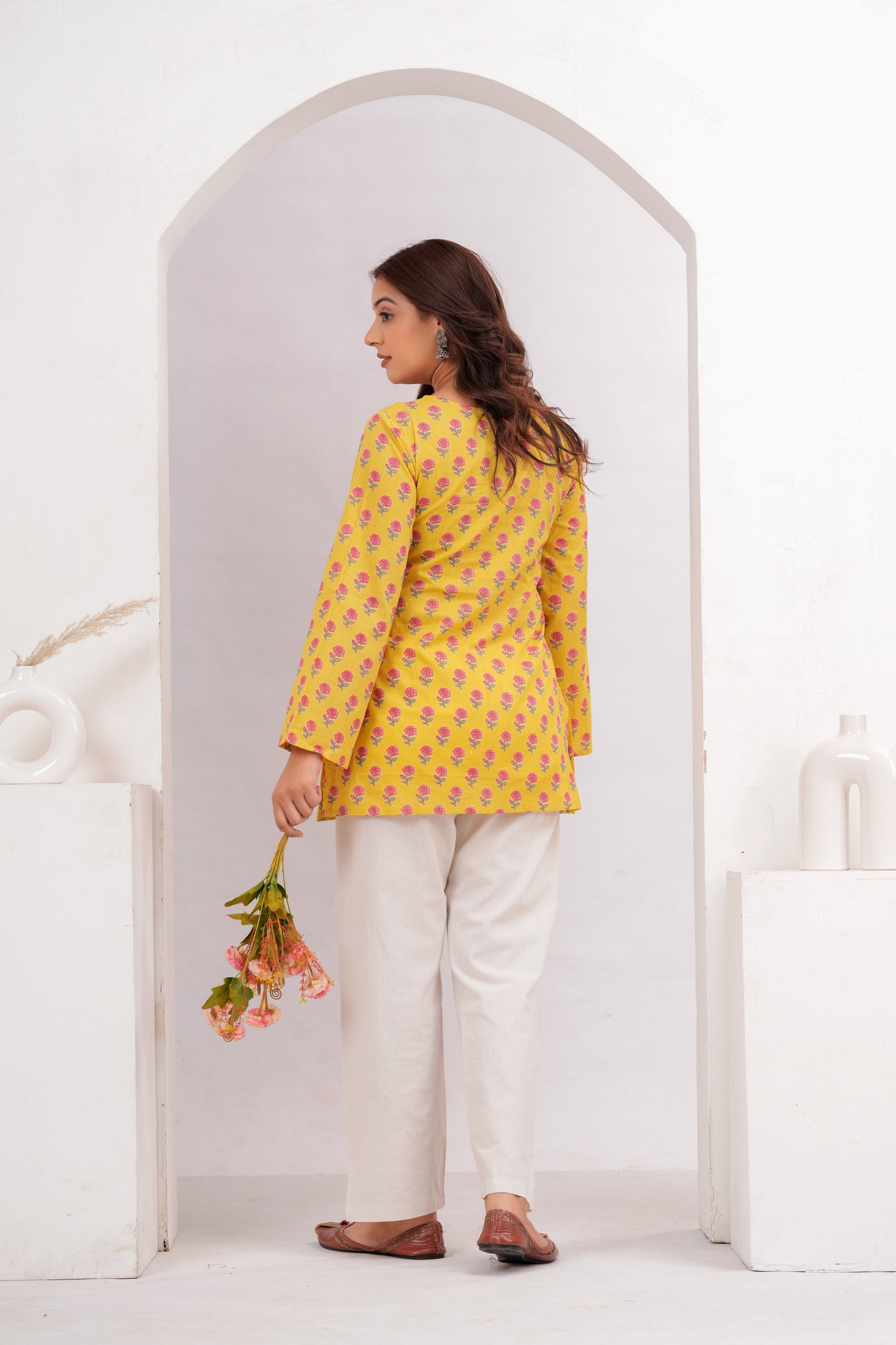Canary Yellow Short Top