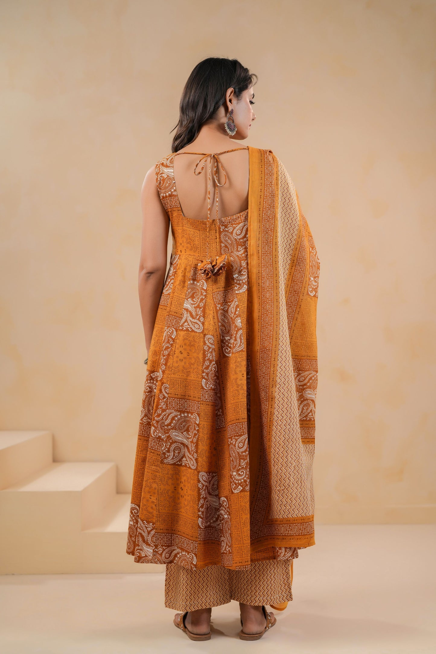 Sunset Patch Cotton Suit Set