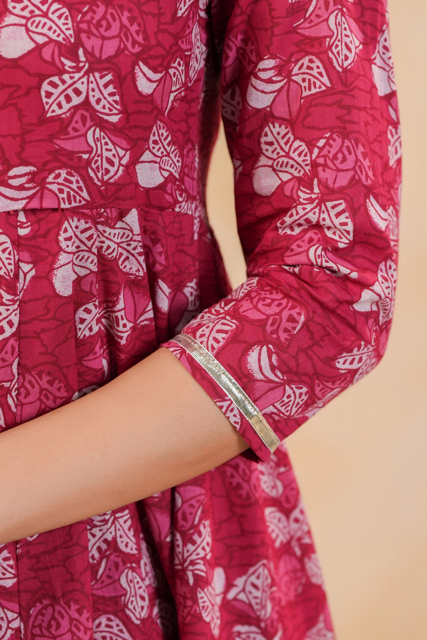 Roseglow Drape Cotton Suit Set