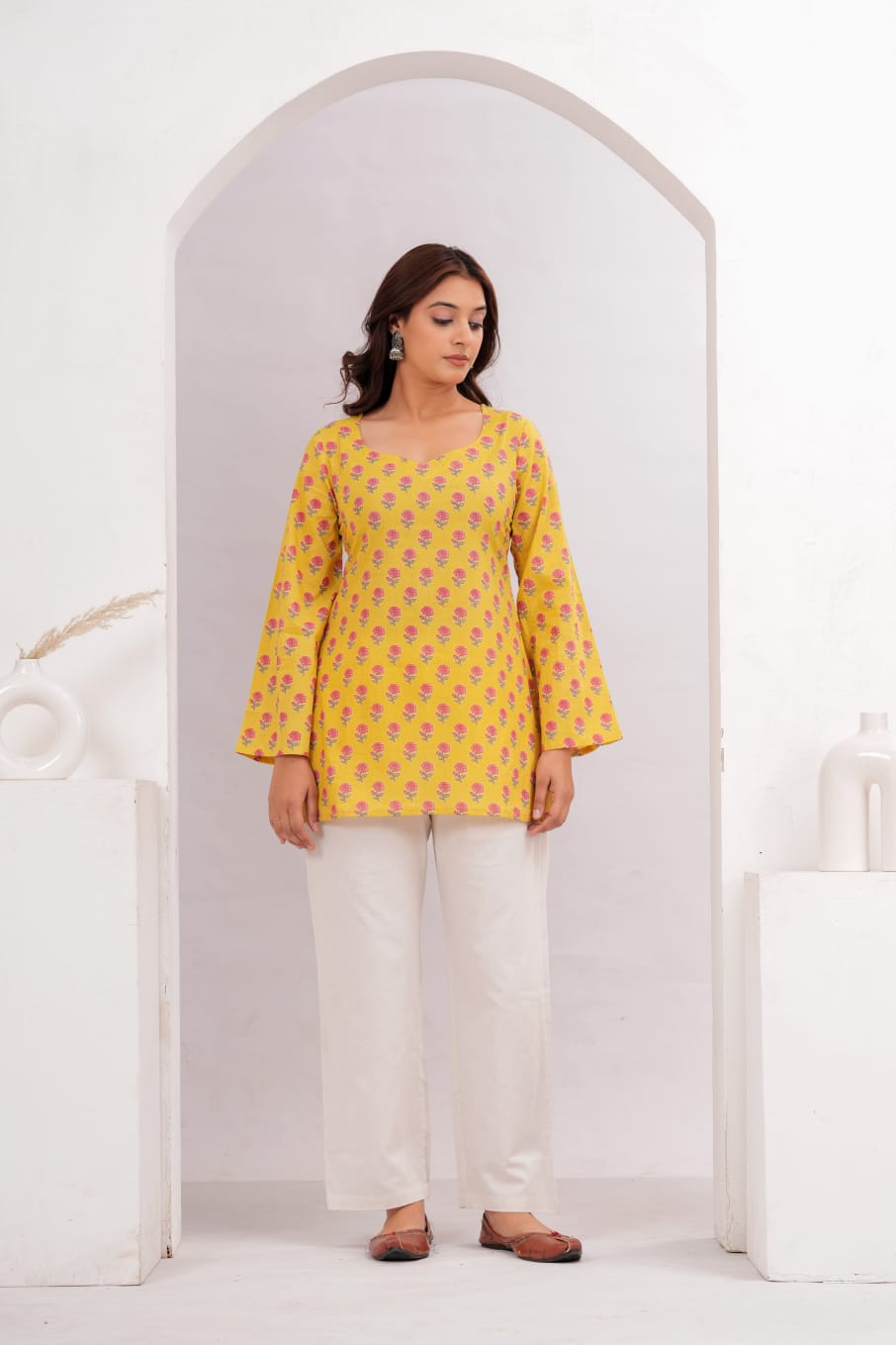 Canary Yellow Short Top