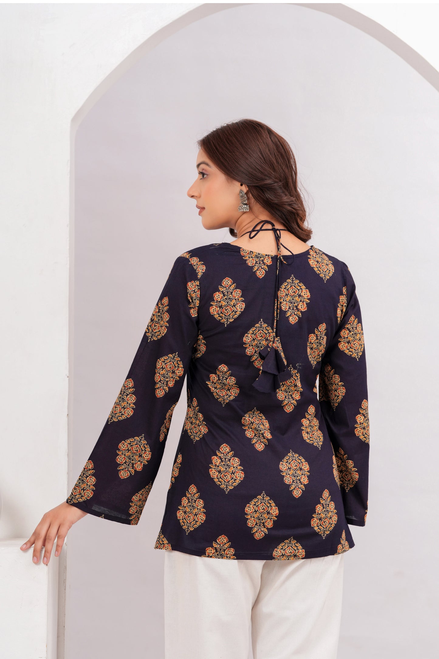 Navy Essence Short Top