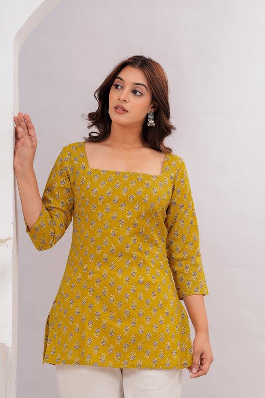 Herbal Gold Short Top
