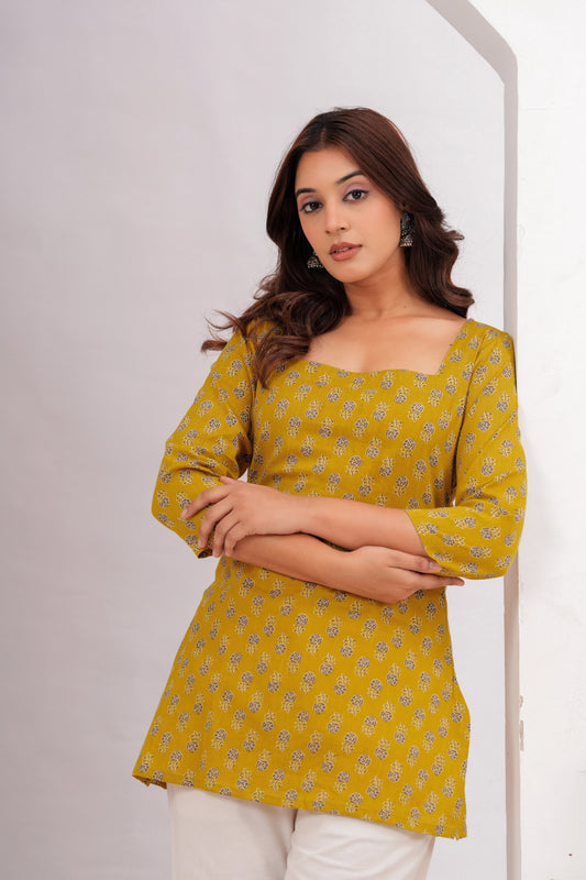Herbal Gold Short Top