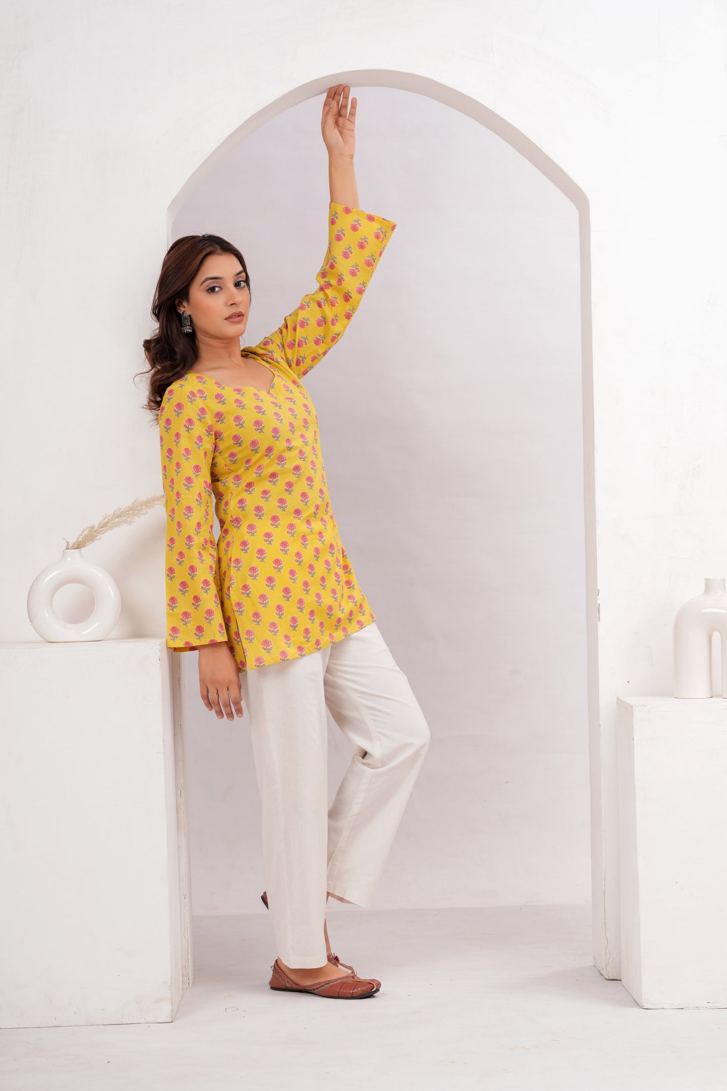 Canary Yellow Short Top