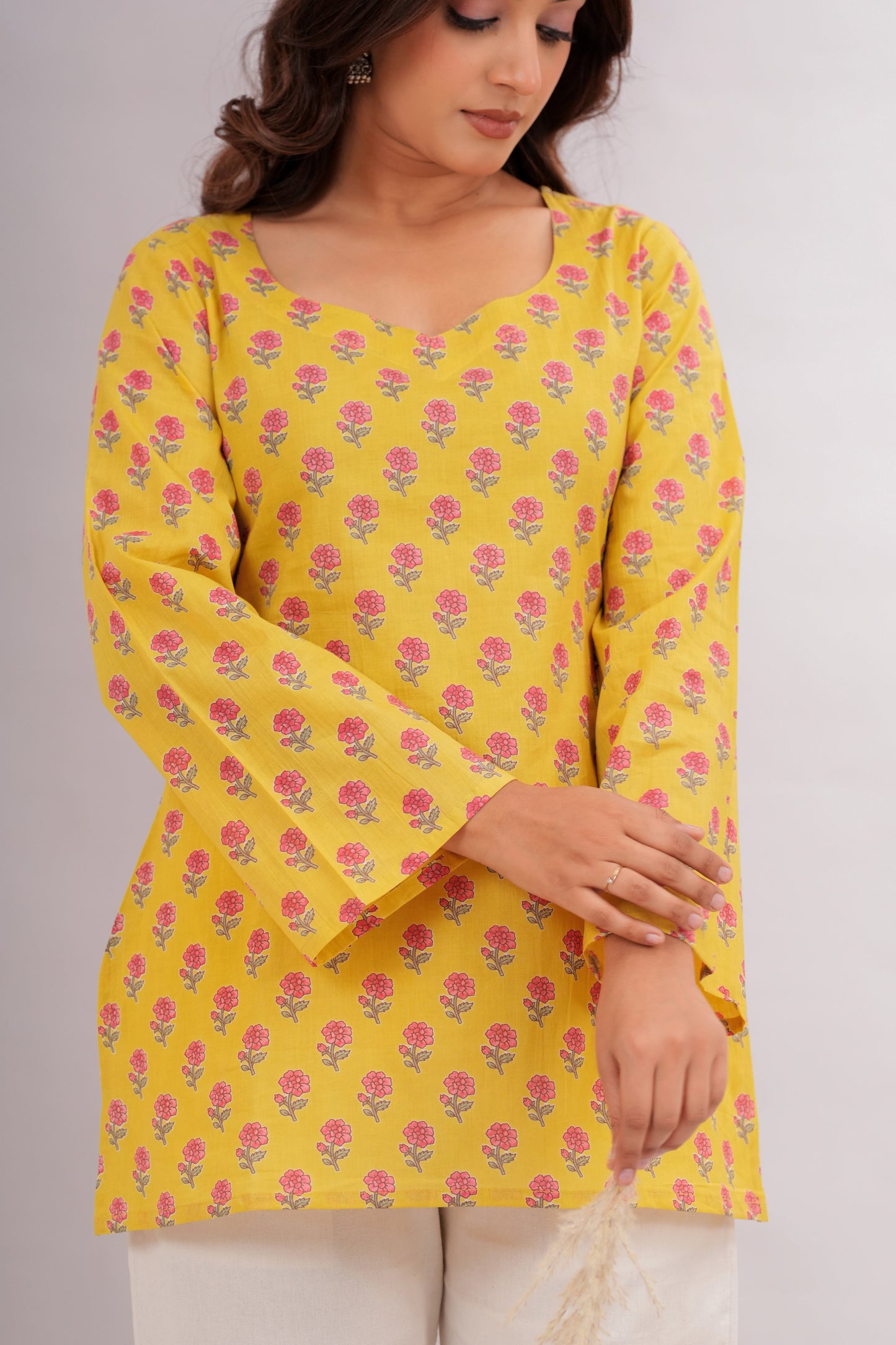 Canary Yellow Short Top