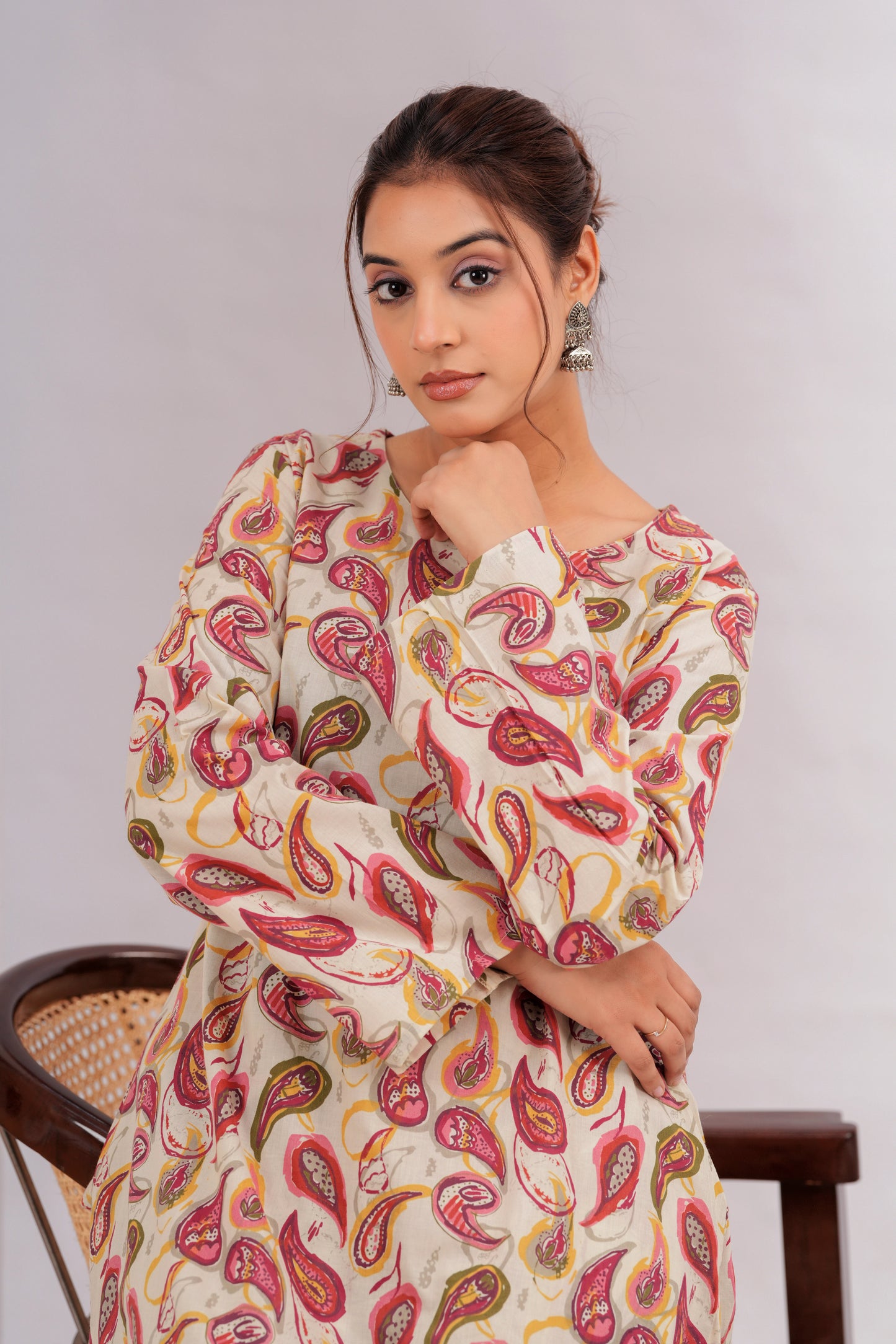 Beige Boho Chic Co-ord Set