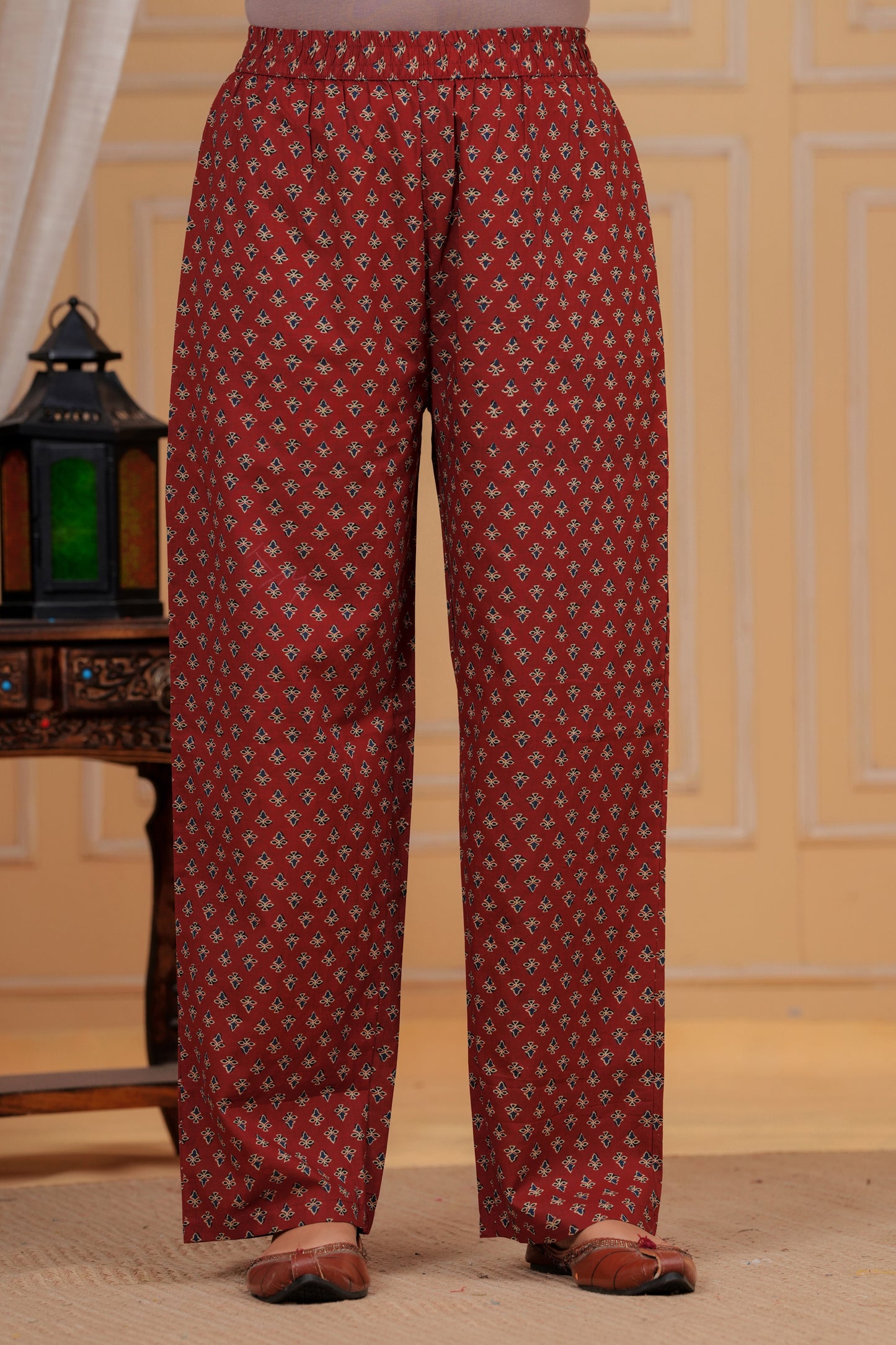 Rust Heritage Ajrakh Suit Set