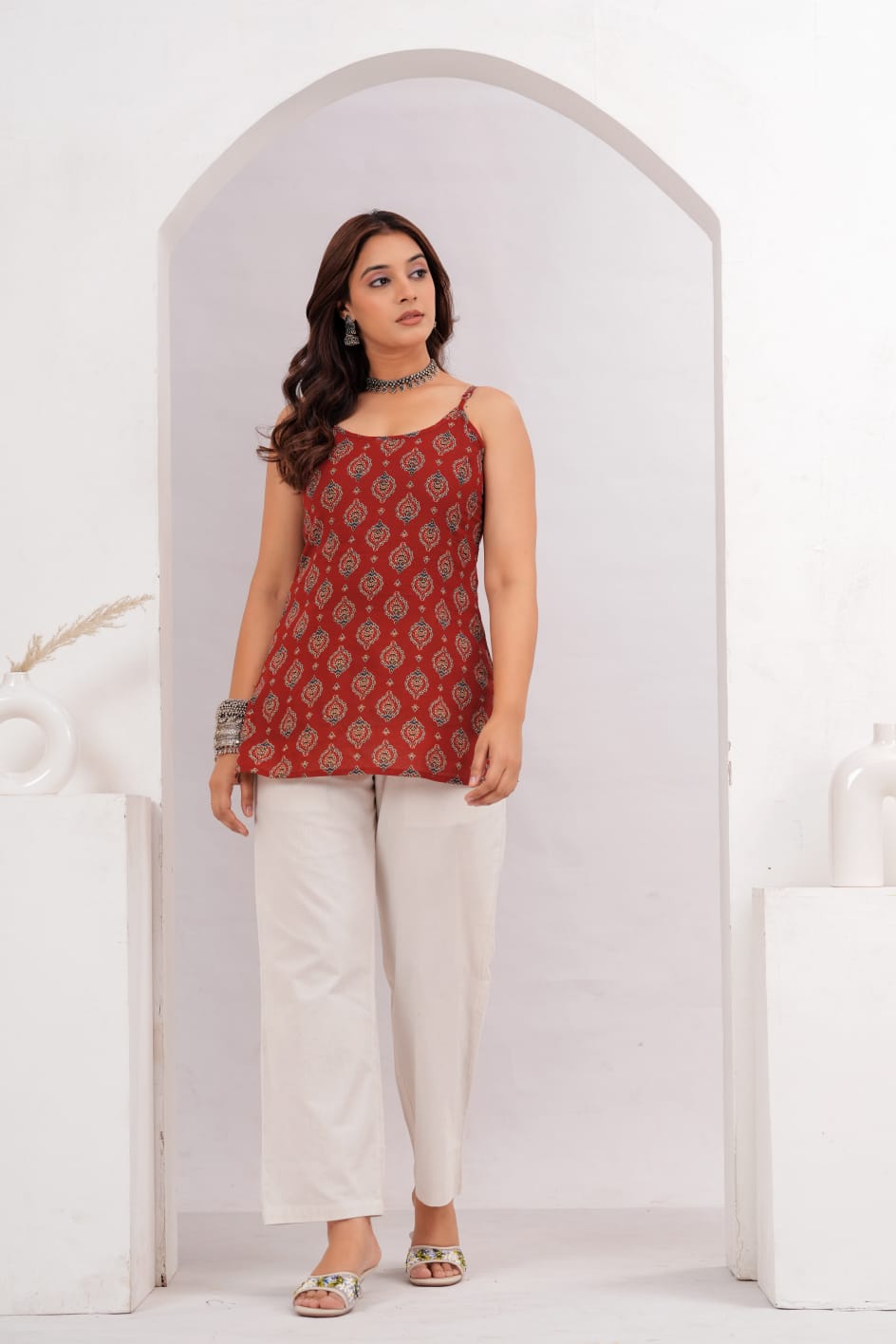 Terracotta Strappy Short Top