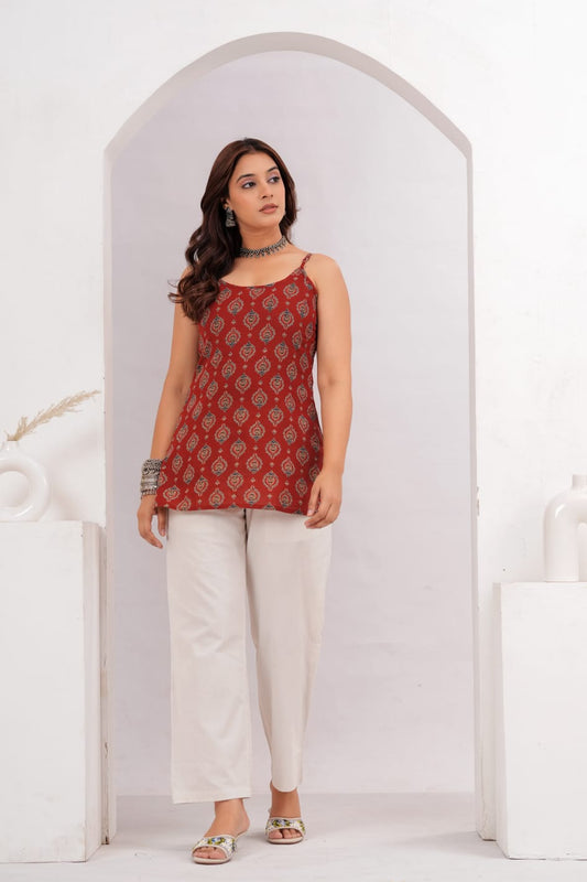 Terracotta Strappy Short Top